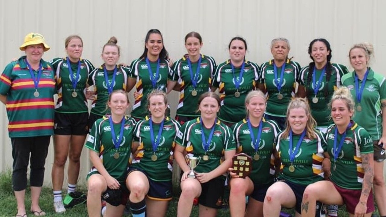 Jess Allen coached the Frenchville women to victory at the recent Biloela 10s tournament.