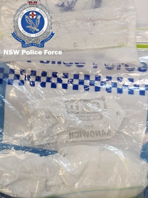 Some of the items allegedly seized. Picture: NSW Police