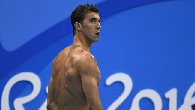 USA's Michael Phelps at the pool in Rio.