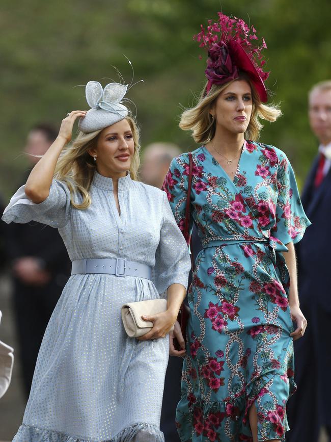 Ellie Goulding arrives ahead of the wedding. Picture: AP