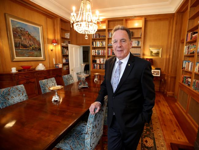 17/07/2019  Graeme Samuel, at his house in Brighton.  He has released his report on APRA which is leading to sweeping overhaul of the regulator.  Picture: David Geraghty / The Australian.