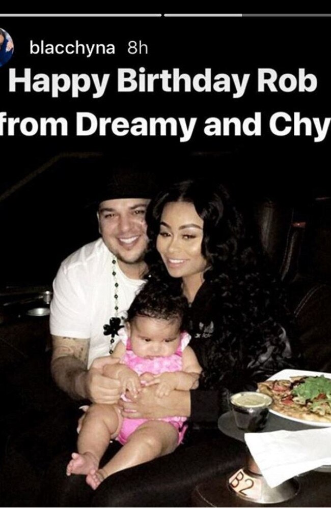 Supplied  Blac Chyna wishes Rob Kardashian Happy Birthday