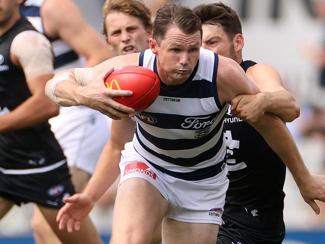 AFLPA president Patrick Dangerfield. A second bye has long been called for from the players’ representative body. Picture: Kelly Defina/Getty Images.