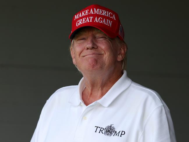 Former US president Donald Trump posted a bizarre post on Truth Social for America’s Memorial Day, which honours those who served. Picture: Getty Images