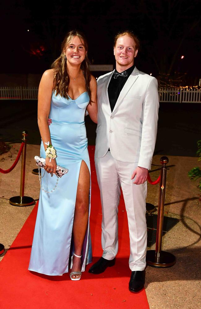 Gabby Dewar and Cameron Lane at year 12 formal, Unity College. Picture: Patrick Woods.