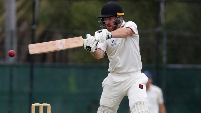 Justin Galeotti in action for Essendon Cricket Club.