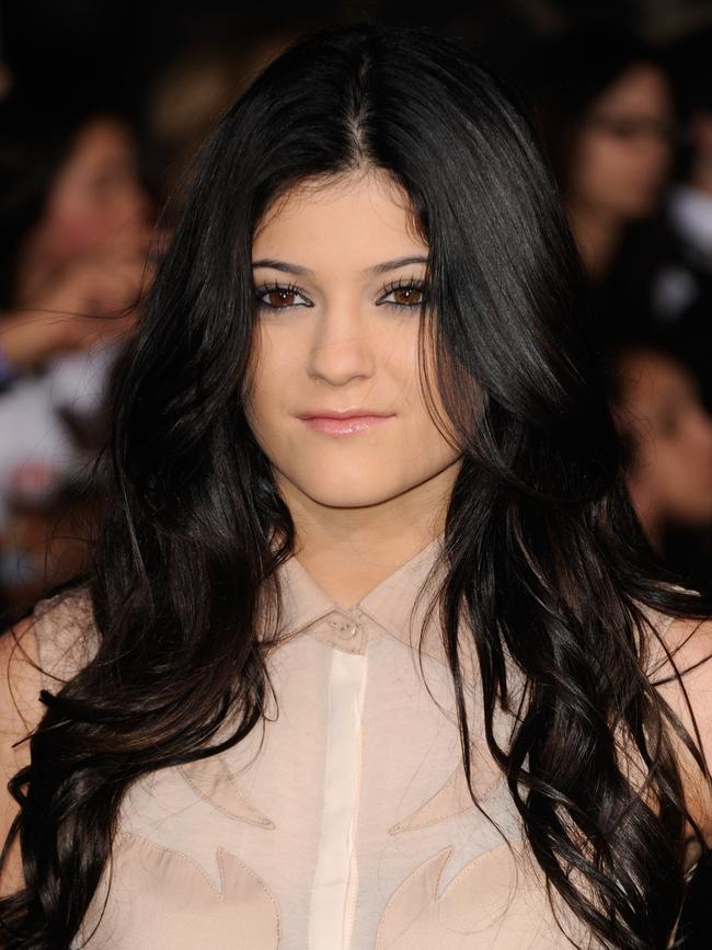 Kylie Jenner in 2011, before her cosmetic makeover. Picture: Frazer Harrison/Getty Images