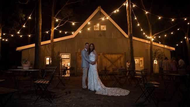 Jake and Jess Munday asked their wedding guests to donate to a locally based charity that supports young women rescued from sex trafficking. Picture: Elisha Lindsay Photography