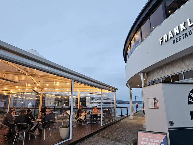 Franklin Wharf Restaurant & Bar on the Hobart waterfront. Exterior shots. Supplied for TasWeekend Indulge. One-time use only or positive promotional stories only.