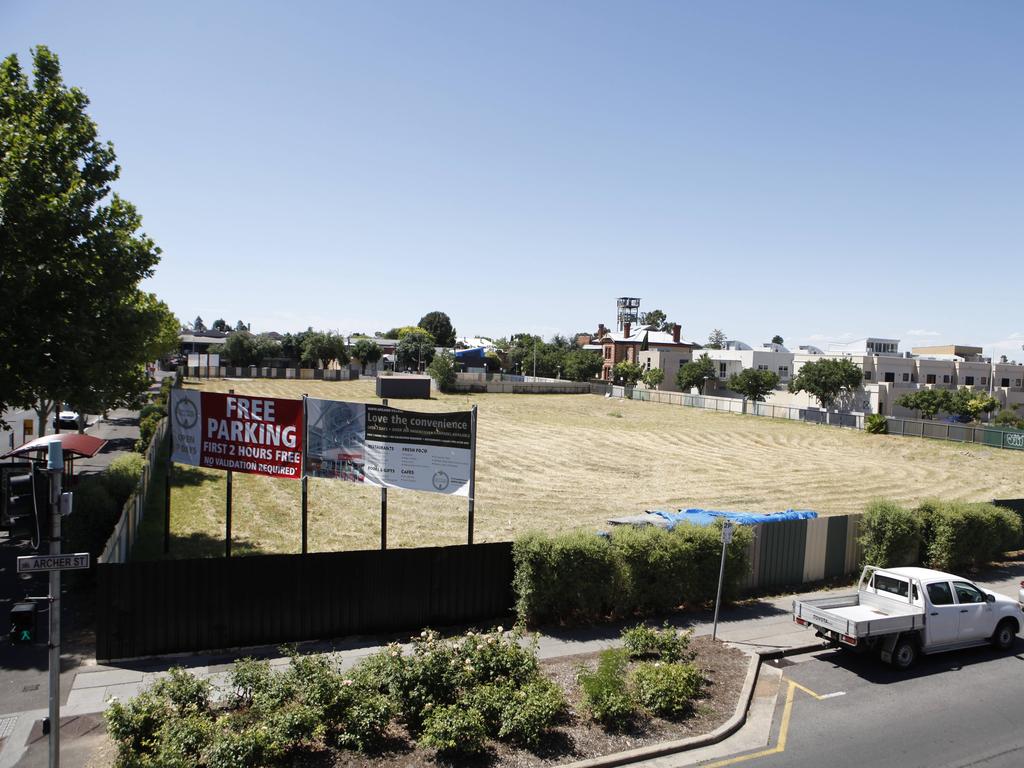 The vacant site at North Adelaide as it stands now.