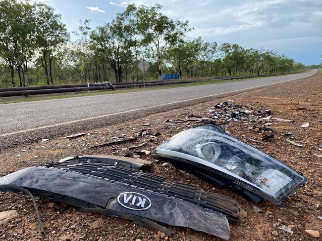 One person has died, and two others have been seriously injured after a horrific three-vehicle crash in Darwin’s rural area.