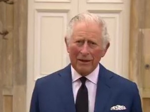 Prince Charles speaks about the death of Prince Philip. Picture: Twitter