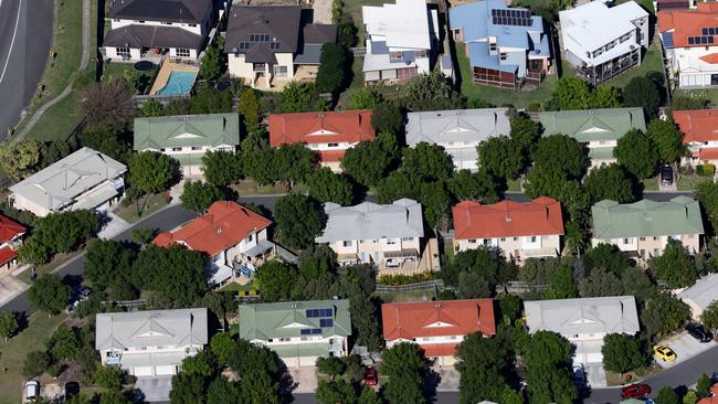 Brisbane Suburbs from the air. Pic Darren England. aerial housing estates