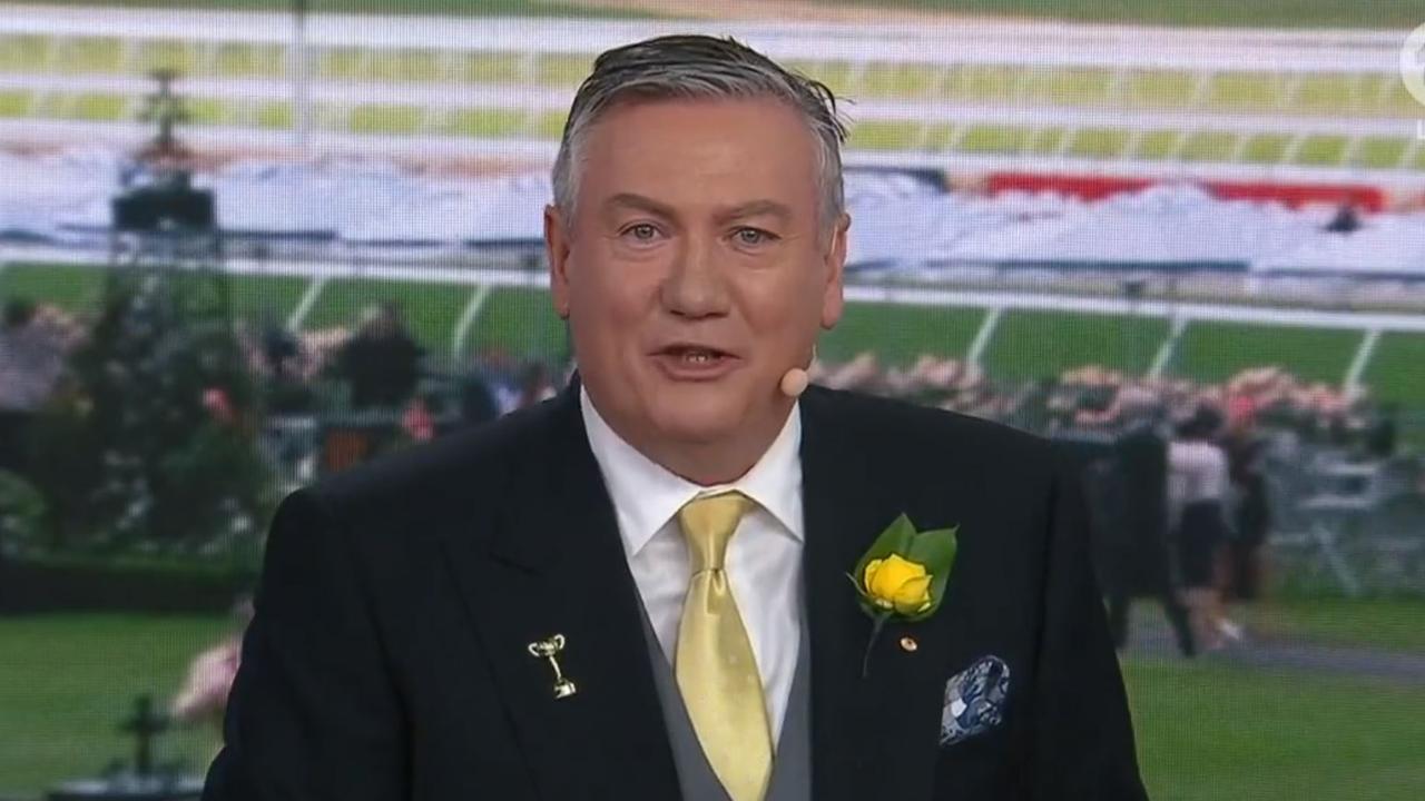 Some viewers were shocked to see Eddie McGuire heading up Channel 10's coverage of the Melbourne Cup. Picture: Channel 10