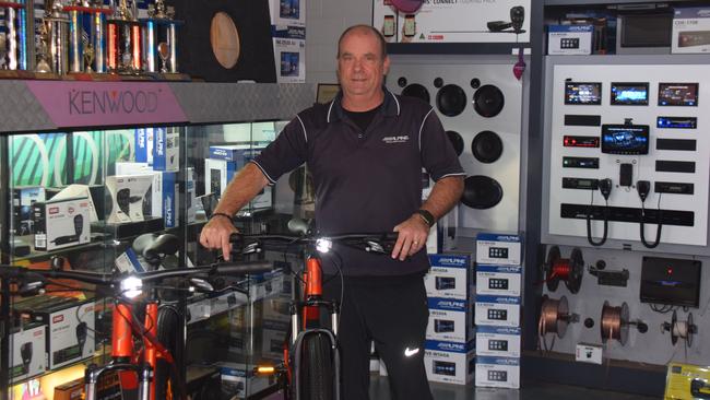 PSM Probike manager Peter Sorensen with one of his few remaining mountain bikes. (Picture: Tristan Evert)