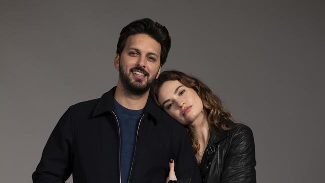 Shazad Latif and Lily James are real-life best friends. Picture: Supplied