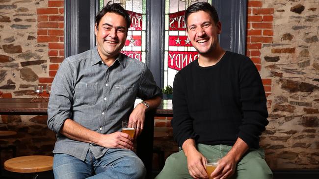 FIVEaa breakfast pair David Penberthy and Will Goodings. Picture: Tait Schmaal.