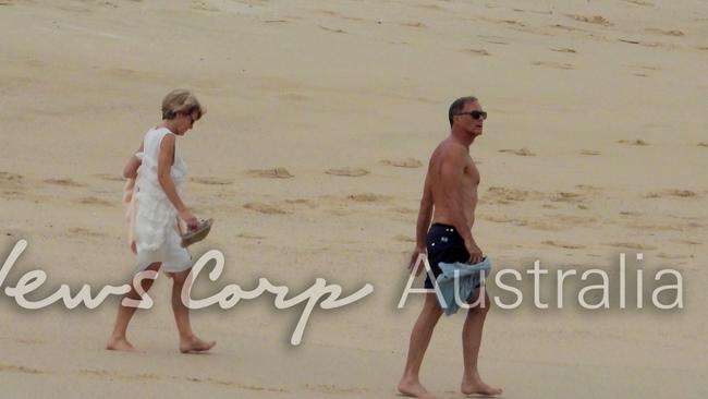 Julie Bishop and David Panton at the exclusive One &amp; Only Resort in Palmilla Mexico ahead of the Karl Stefanovic and Jasmine Yarbrough wedding. Picture: Nathan Edwards