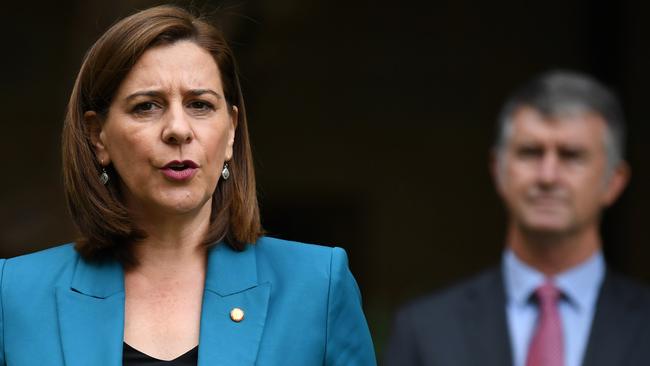 Opposition Leader Deb Frecklington said the Premier had been caught out trying to rush through the laws. Picture: AAP/Dan Peled