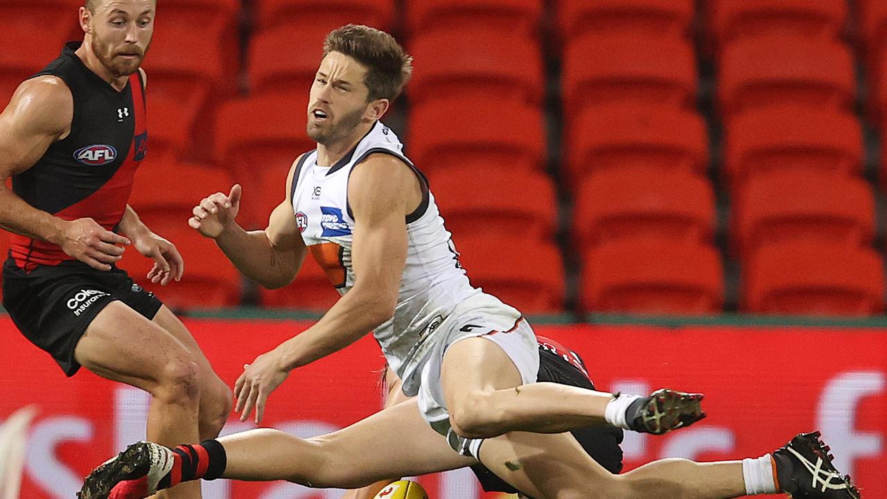 Callan Ward was awarded a free kick late in the match. Photo: Michael Klein.