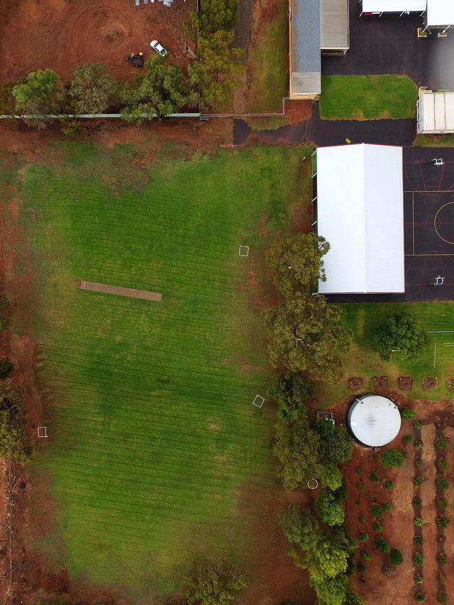 John Southon made an extra effort to water the school grounds to keep them green. Picture Jo Randall.