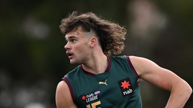 Lachie Cowan was drafted by Carlton. Picture: Steve Bell/AFL Photos