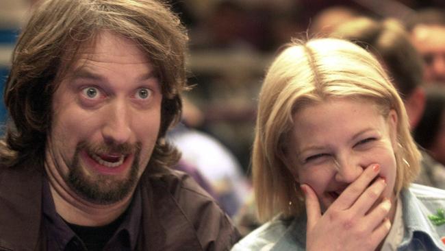 Tom Green with Drew Barrymore in 2001. Picture: Supplied