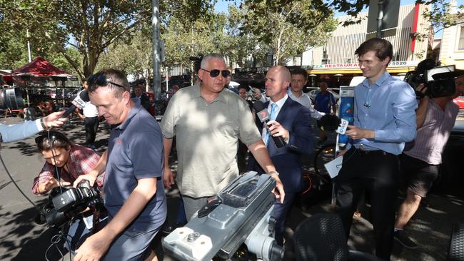 Gatto called the media to his daughter’s restaurant. Picture: Alex Coppel