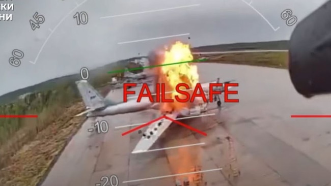 Various commentators within Russia have said that the destruction of a number of long range bombers that can carry nuclear weapons is grounds for using nuclear weapons on Ukraine. Picture: Security Service of Ukraine