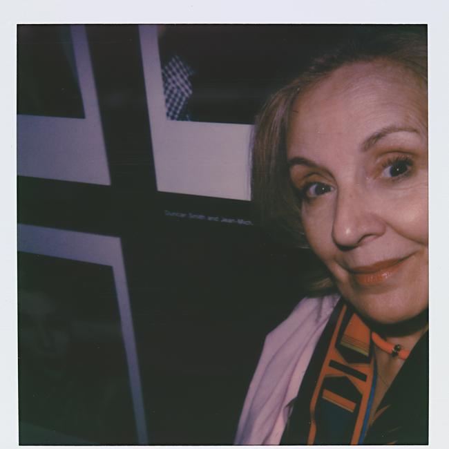 Selfie of the NY photographer and stylist Maripol at the NGV. #polaroidoriginals Copyright: Maripol.<br/>