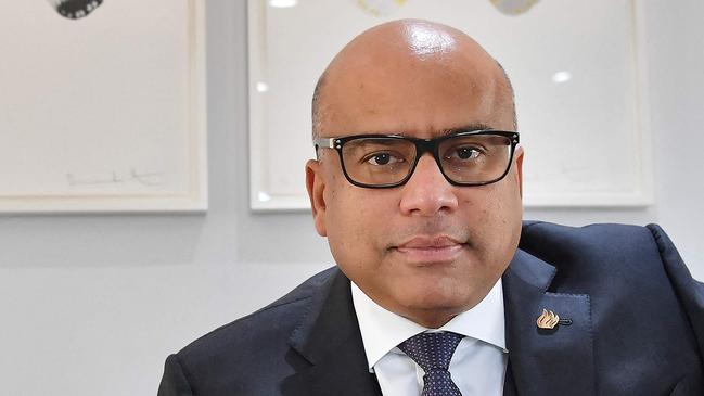 (FILES) In this file photo taken on January 28, 2019 Sanjeev Gupta, head of the GFG (Gupta Family Group) Alliance, poses for a photograph during an interview with AFP in London. - Britain's Serious Fraud Office on Friday launched a probe into steelmaker GFG Alliance, focusing partly on links with its collapsed financier Greensill. (Photo by BEN STANSALL / AFP)