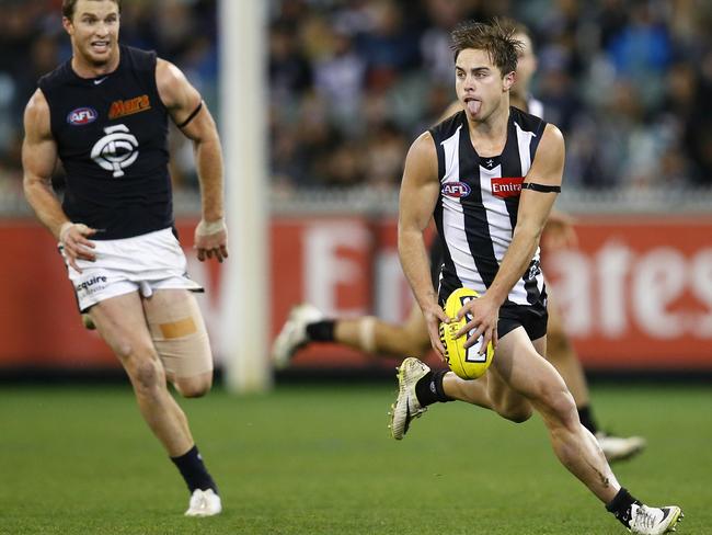 Magpie Ben Kennedy is set to join Melbourne in the trade period. Picture: Michael Klein