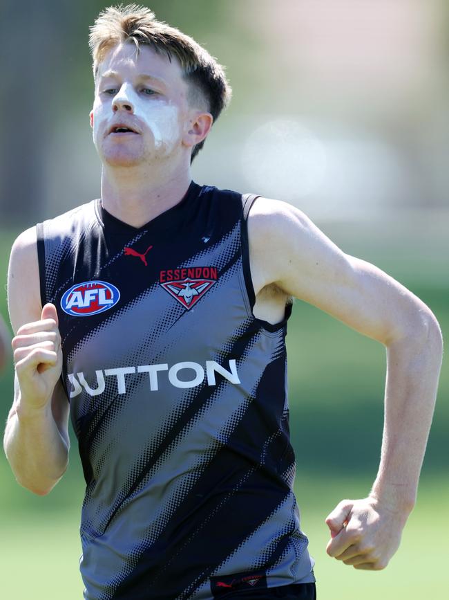 Clarke at the start of his first pre-season. Picture: Mark Stewart