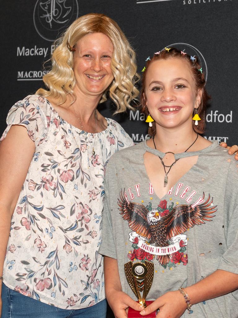 Aliceon Ramsay and Zoe Ruddick at the 75th Mackay Eisteddfod 2022.Picture: Michaela Harlow