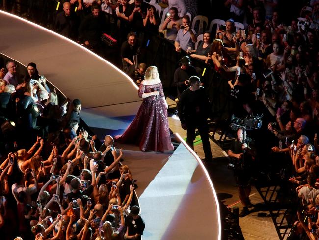 Adele in concert in Brisbane, at the Gabba - Picture: Steve Pohlner