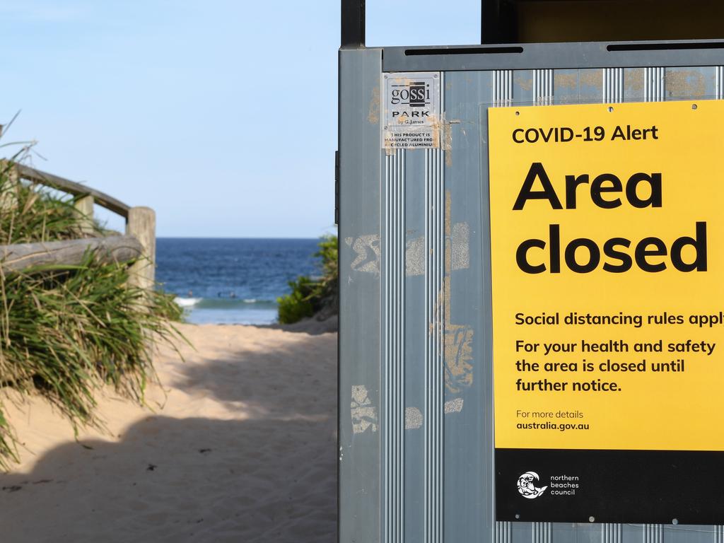 Beaches have been closed after large crowds in Bondi flouted the social distancing ban. Picture: James D. Morgan/Getty Images.