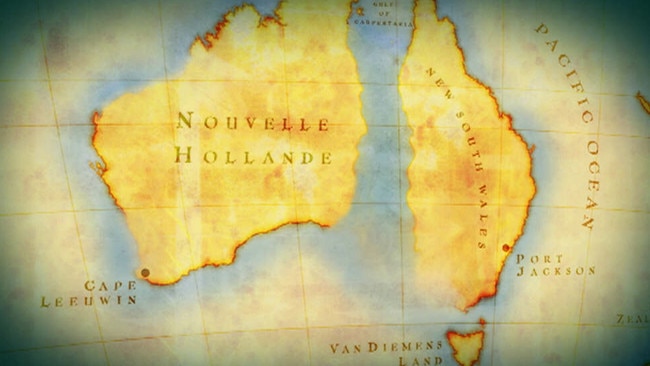 Home and away … a speculative map of Australia before its navigation by Flinders.