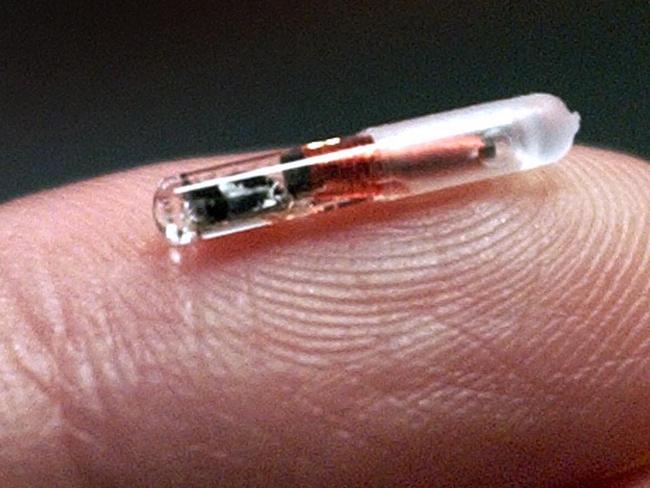 10/05/2002.  VeriChip implantable radio frequency identification microchip for human use. micro chip