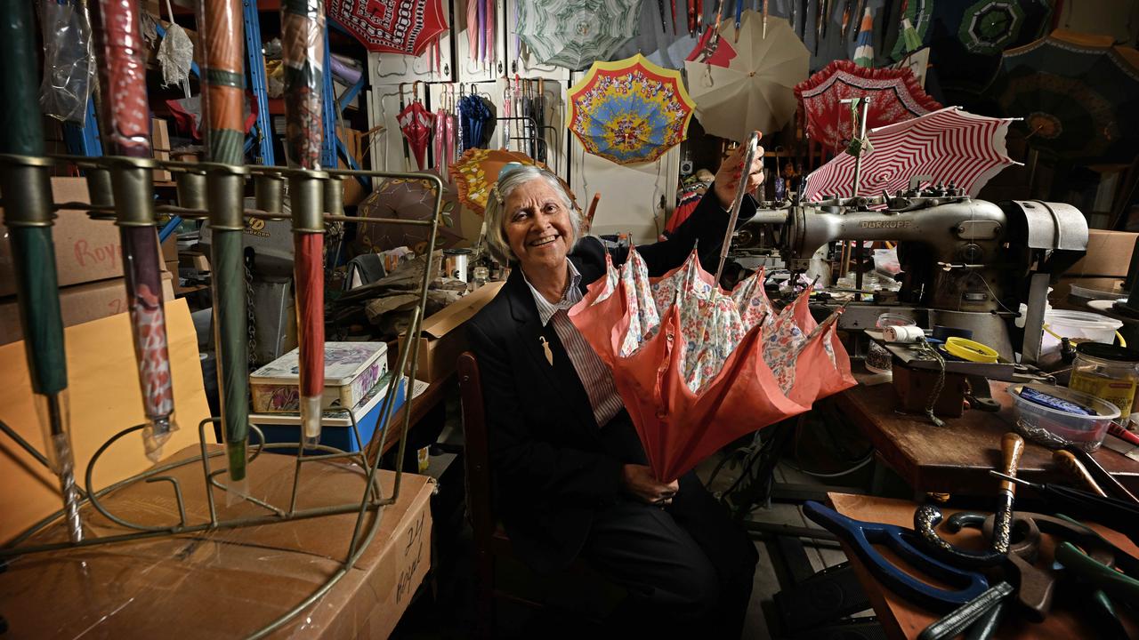 Umbrella artisan still weathering changes to her handy craft The