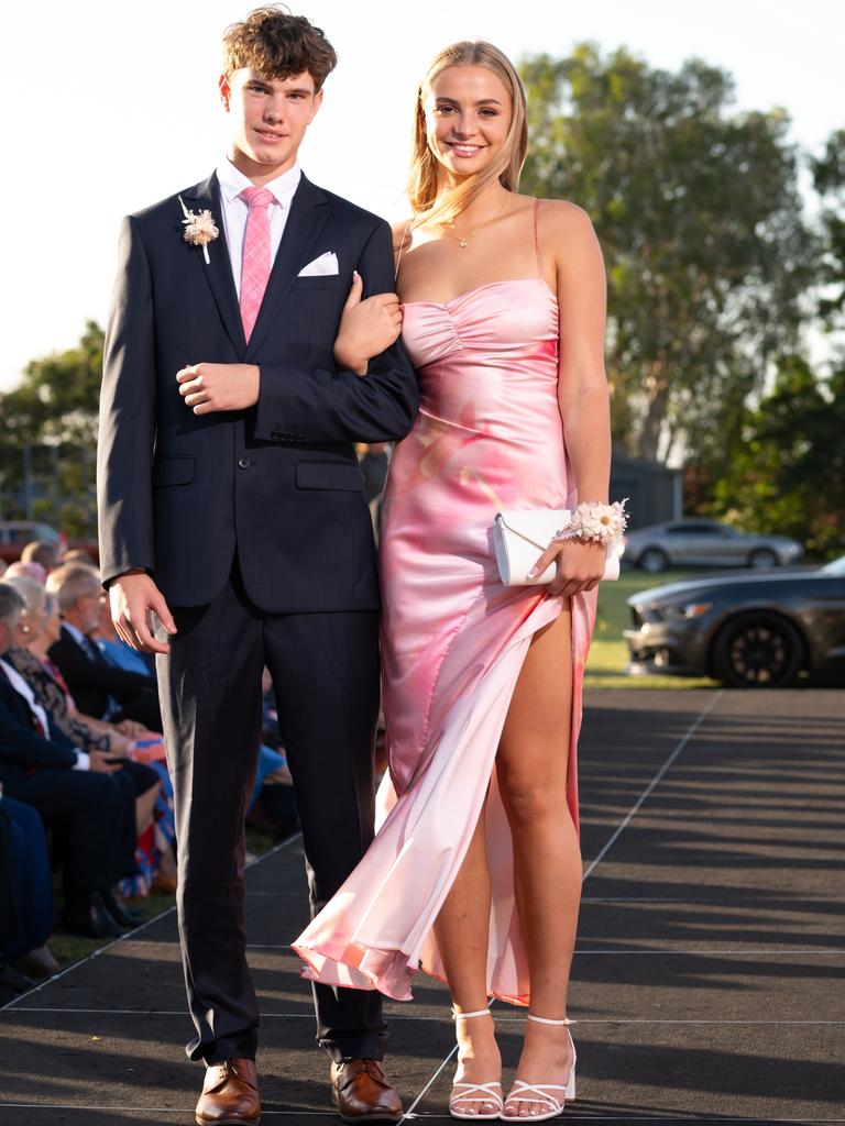Mason Broadhurst and Abby Miller at the 2024 Rockhampton Grammar School formal.
