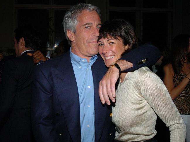 Ghislaine Maxwell, right, told staff not to look at Jeffrey Epstein in the eyes, a court has heard. Picture: Getty Images