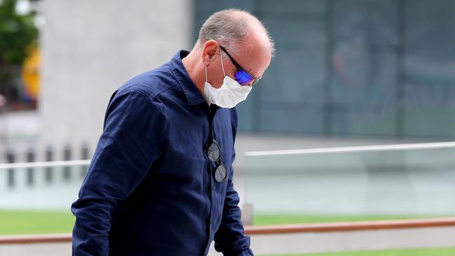 Steven Gentile arrives at Brisbane Magistrates Court for sentencing on Friday. Photo: David Clark.