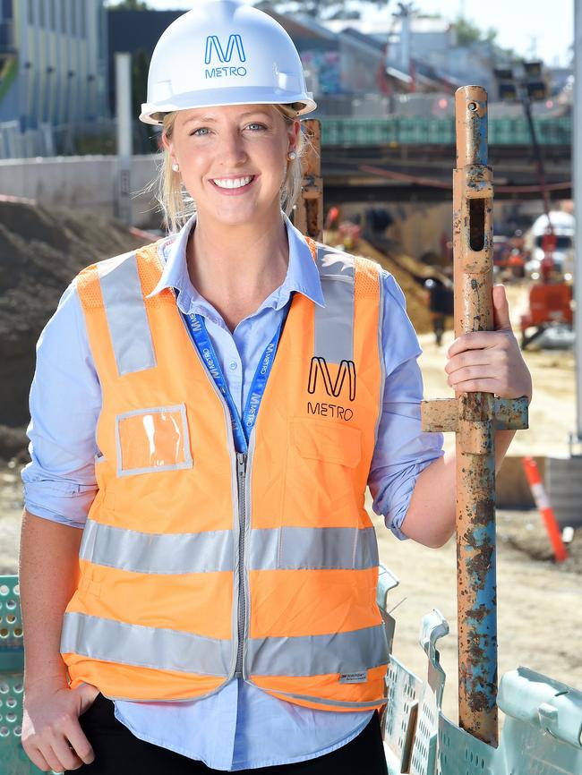 Metro project engineer Sarah Telling. Picture: Josie Hayden