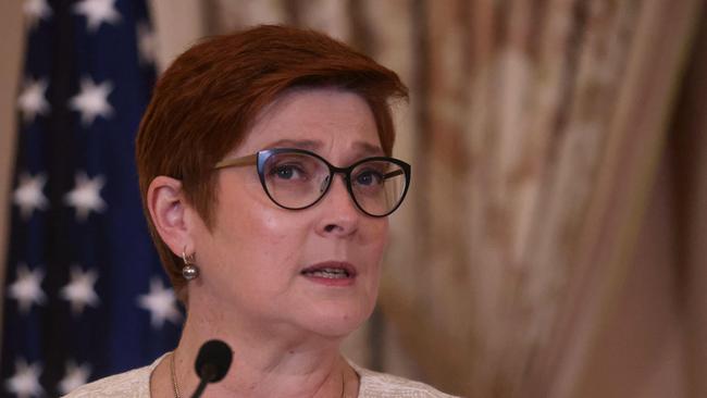 Australian Foreign Minister and Minister for Women, Marise Payne. Picture: Leah Mills/AFP