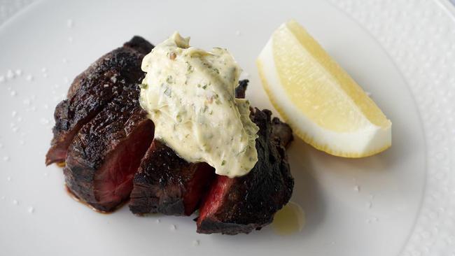 David Blackmore wagyu rump with anchovy butter at Margaret in Double Bay.