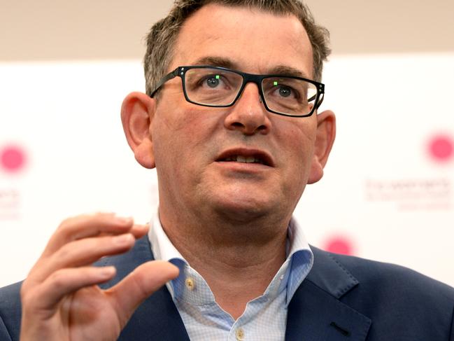 MELBOURNE, AUSTRALIA - NewsWire Photos NOVEMBER 16, 2022: Victorian Premier Daniel Andrews makes an announcement at the Royal Women's Hospital. Picture: NCA NewsWire / Andrew Henshaw