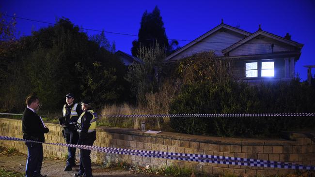 A woman’s body was found at a Box Hill South home this afternoon. Picture: Jay Town.