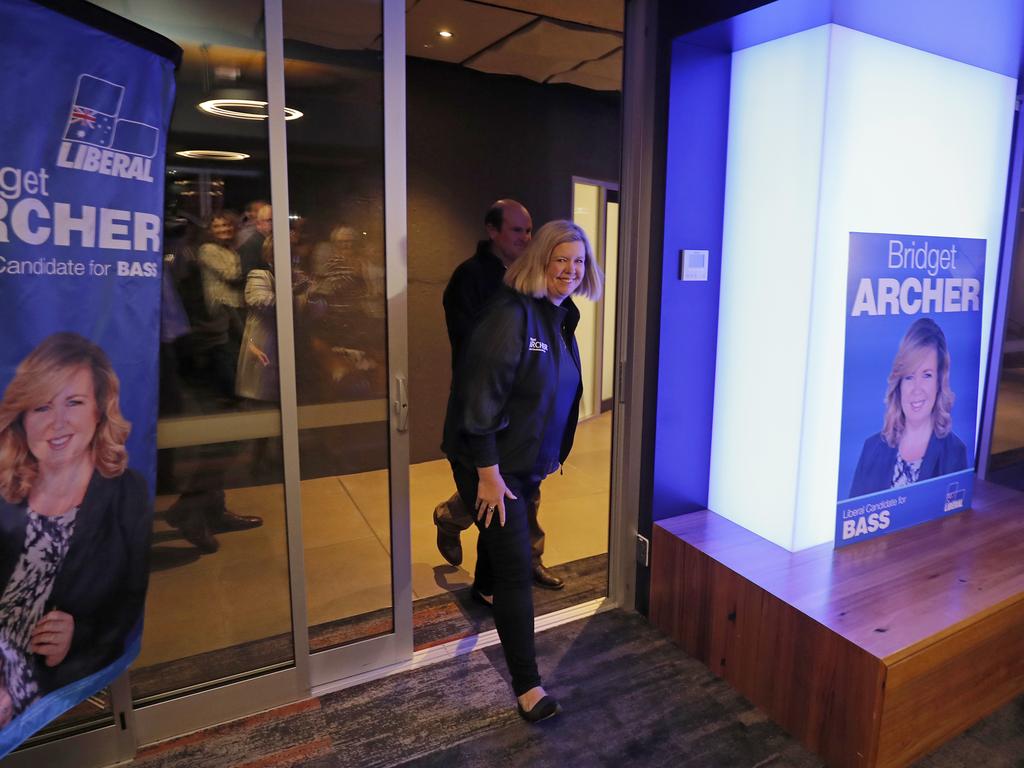 Bridget Archer wins the seat of Bass for the Liberal Party of Australia in the 2019 federal election. Picture: PATRICK GEE