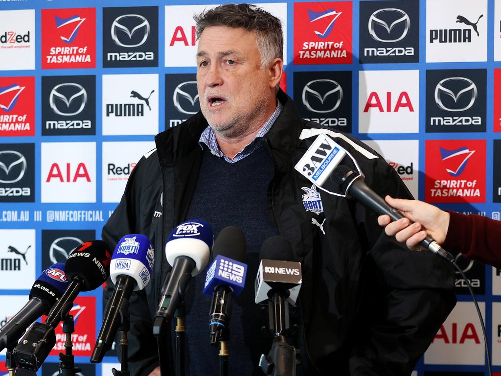 Todd Viney says the Roos won’t ask for further draft assistance. Picture: Mark Stewart