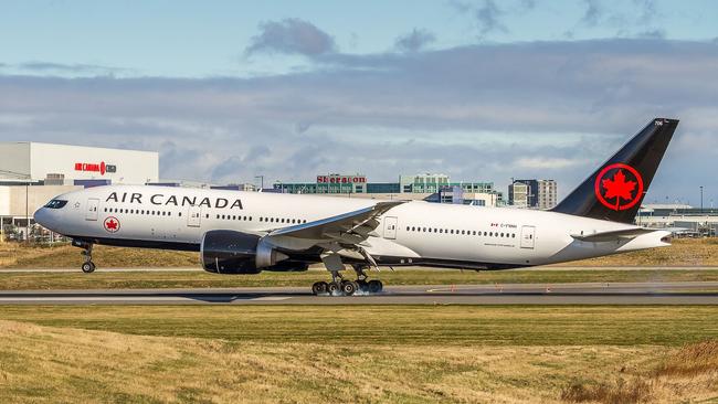 The Air Canada Flight was from Vancouver to Sydney.